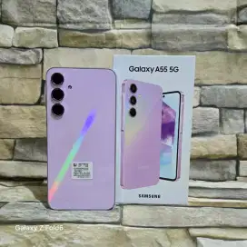 Samsung Galaxy A55 5G 8/256 Lilac Fulset segel mulus 98% Garansi