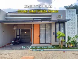 Rumah Cluster Cantik Modern dekat Pemda Sleman dan Pasar Cebongan