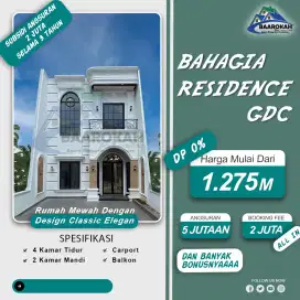 Rumah KPR di pinggir jalan raya GDC, Tanpa DP0% FREE 1 UNIT MOTOR