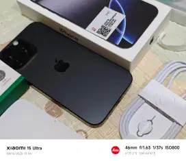 IPHONE 16 PRO MAX 256GB BLACK BARU PAKAI GARANSI RESMI IBOX
