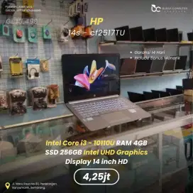 HP 14s-CF2517TU | Core i3 10110U 4GB 256GB
