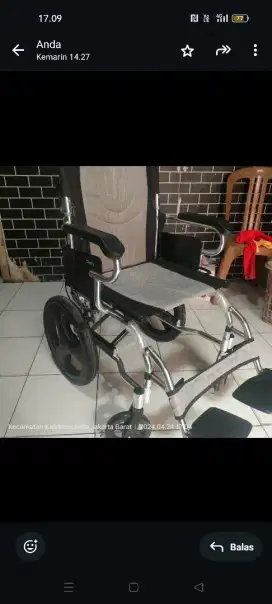 Kursi roda comfy