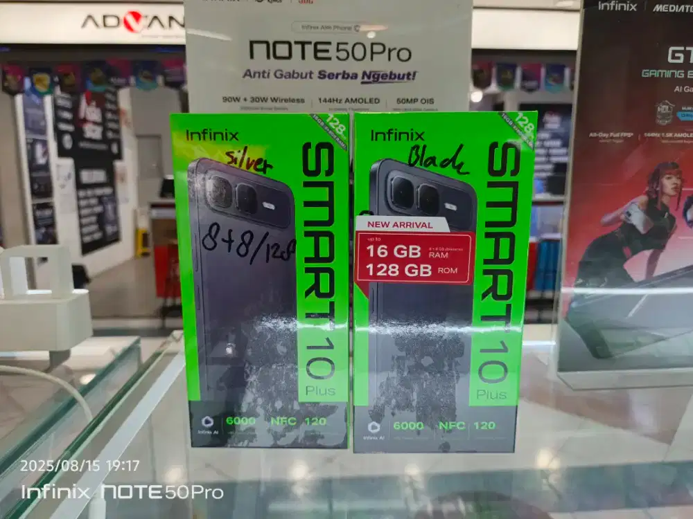 Infinix Smart 10 Plus 8+ 8/128 Baru 100% Ori Segel Garansi resmi 1 thn