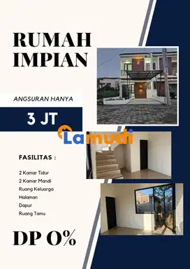 Rumah 2 lantai siap huni dengan harga terjangkau