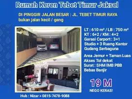 TURUN HARGA Rumah mewah elite di Jl Tebet Timur Raya, Jakarta Selatan