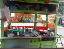 Gerobak kayu jati