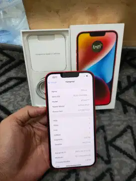 iPhone 14 256 Red iBox fullset ori