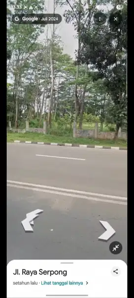 Dijual Cepat Tanah Di Pinggir Jalan Serpong Depan Batan Indah