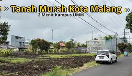 Tanah Strategis 2 Menit Kampus UMM Cocok Usaha
