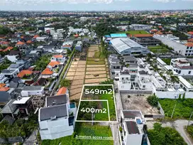 Jual Tanah Premium Lokasi Jl Pantai Berawa Luas 400m²&549m² Investasi