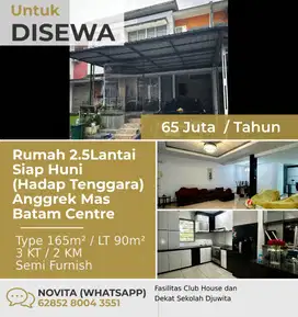 Rumah 2.5Lantai Siap Huni (Hadap Tenggara) Anggrek Mas Batam Centre