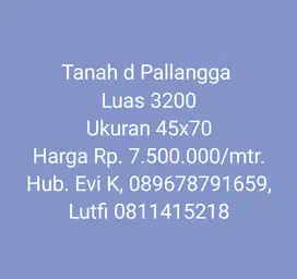 Di Jual Kavling di Pallangga, gowa