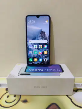 Redmi Note 8 Ram 4/64@kelengkapan fullset HP orian