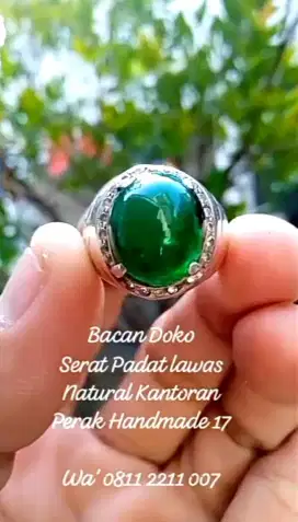 BACAN DOKO RING PERAK HANDMADE TEBAL