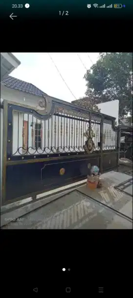 Pintu dorong semi klasik