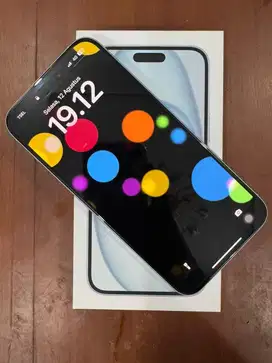 Iphone 15 plus 128GB. Warna biru, fullset, garansi ibox baru 7 hari