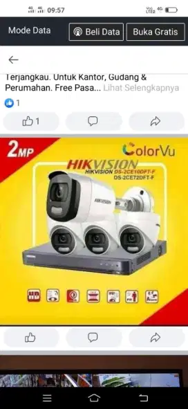 Paket pemasangan kamera Cctv terlengkap