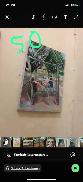 Lukisan sendiri