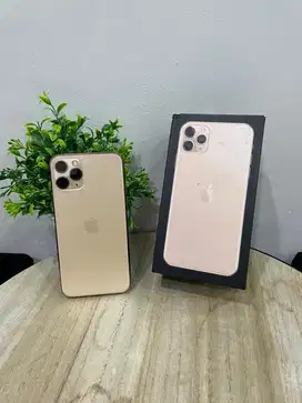 IPhone 11 Pro 64GB Gold mulus Fullset BH 100% Sinyal Permanent