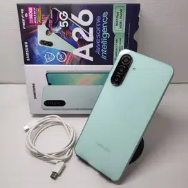 LIKE NEW SEIN SAMSUNG GALAXY A26 5G 2025 8/256 LIGHT GREEN FULLSET
