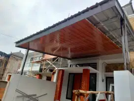 Kanopi baja ringan plus plafon pvc murah
