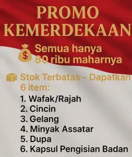 Batu cincin promo kemerdekaan