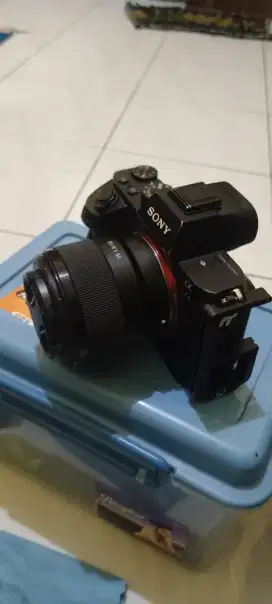 Sony A72 ( A7ii ) + Lensa Sony FE F1,8 50MM + Assesoris Lainnya