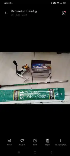 Joran pancing 1 set
