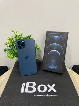 IPhone 12 ProMax 128GB iBox Blue mulus Fullset Ori BH 100%