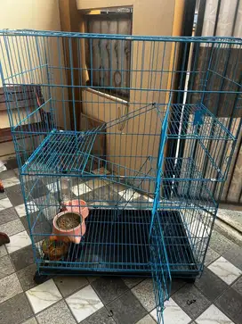 (PRELOVED) Kandang kucing KRYPTON Tingkat 3 Jumbo XL 110x75x45