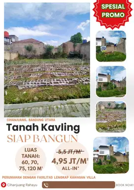 Tanah Kavling 4jtaan di cihanjuang  Atas