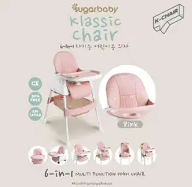 SUGARBABY 6.IN.1.MULTIFUNCTION.HIGH.CHAIR KURSI.MAKAN(MASIH ADA BOX)