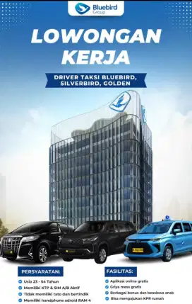 Driver blue bird pusat