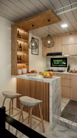 Kitchen set minimalis Lemari pakaian WALLPAPER interior design