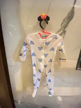 (READY.SIAP.KIRIM) SLEEPSUIT MICKEY (0-6BULAN)