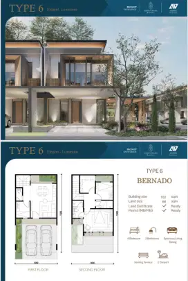 Rumah Baru DARMO GRAHA REGENCY BERNARDO hny 5mnt ke PTC