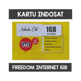 SUDAH REGISTRASI (AKTIF) KARTU PERDANA INDOSAT 1GB 24 JAM