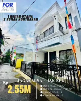 Rumah plus 2kontrakan jagakarsa  dijual murah