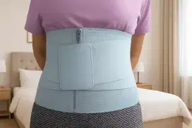 DOUBLE PRESS WAIST SHAPER (KORSET PEREKAT PINGGANG) NYLON PRESS Biru