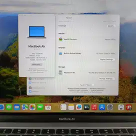 Macbook Air M1 13 Inch Ram 8 Ssd 512 lengkap full set like Space Grey