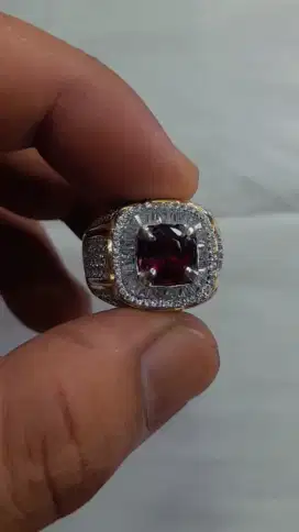 Umbalite garnet + ring perak microtapper