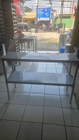 Meja Stainless Steel uk.110x35xT.78 cm