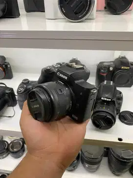 Mirorles canon m50 mark II lensa kit 15-45