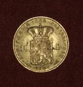 10 Gulden Wilhelmina 1987