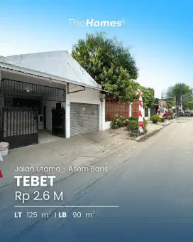 Dijual rumah zona kometsil K2 lokasi asembaris tebet