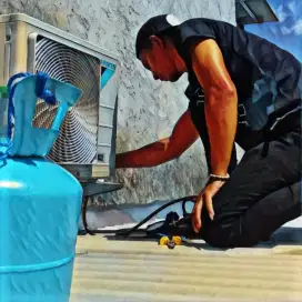 Jasa service servis AC bongkar pasang AC pasang AC cuci AC isi freon