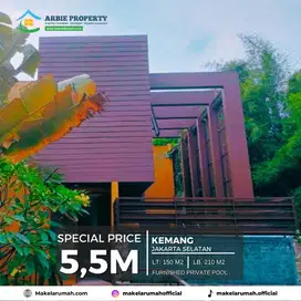 Rumah Murah Private Pool Di Kemang jakarta selatan Siap Huni Furnished