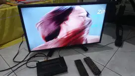TV LED SHARP 24in & STB Rinrei 1 paket Net