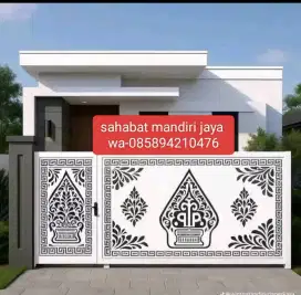 Pagar dorong plat Laser cating