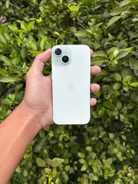 Iphone 15 green 128gb blibli fullset